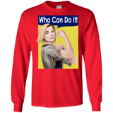 T-Shirts Red / S Who Can Do It Men's Long Sleeve T-Shirt