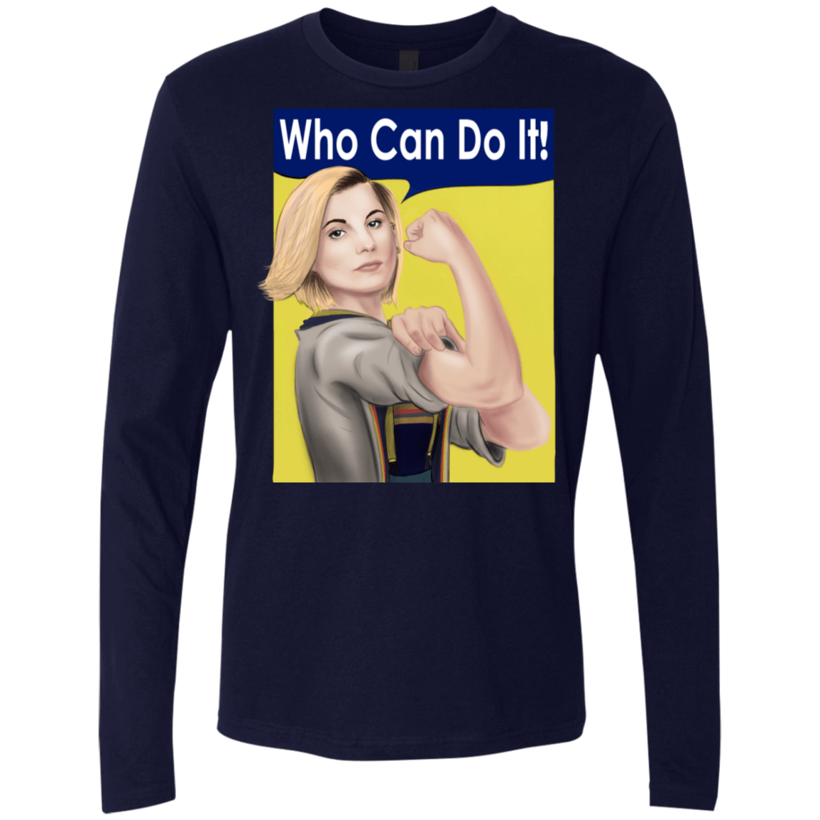 T-Shirts Midnight Navy / S Who Can Do It Men's Premium Long Sleeve