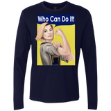 T-Shirts Midnight Navy / S Who Can Do It Men's Premium Long Sleeve