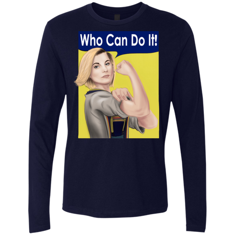 T-Shirts Midnight Navy / S Who Can Do It Men's Premium Long Sleeve