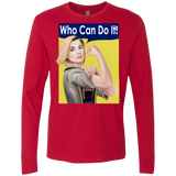 T-Shirts Red / S Who Can Do It Men's Premium Long Sleeve