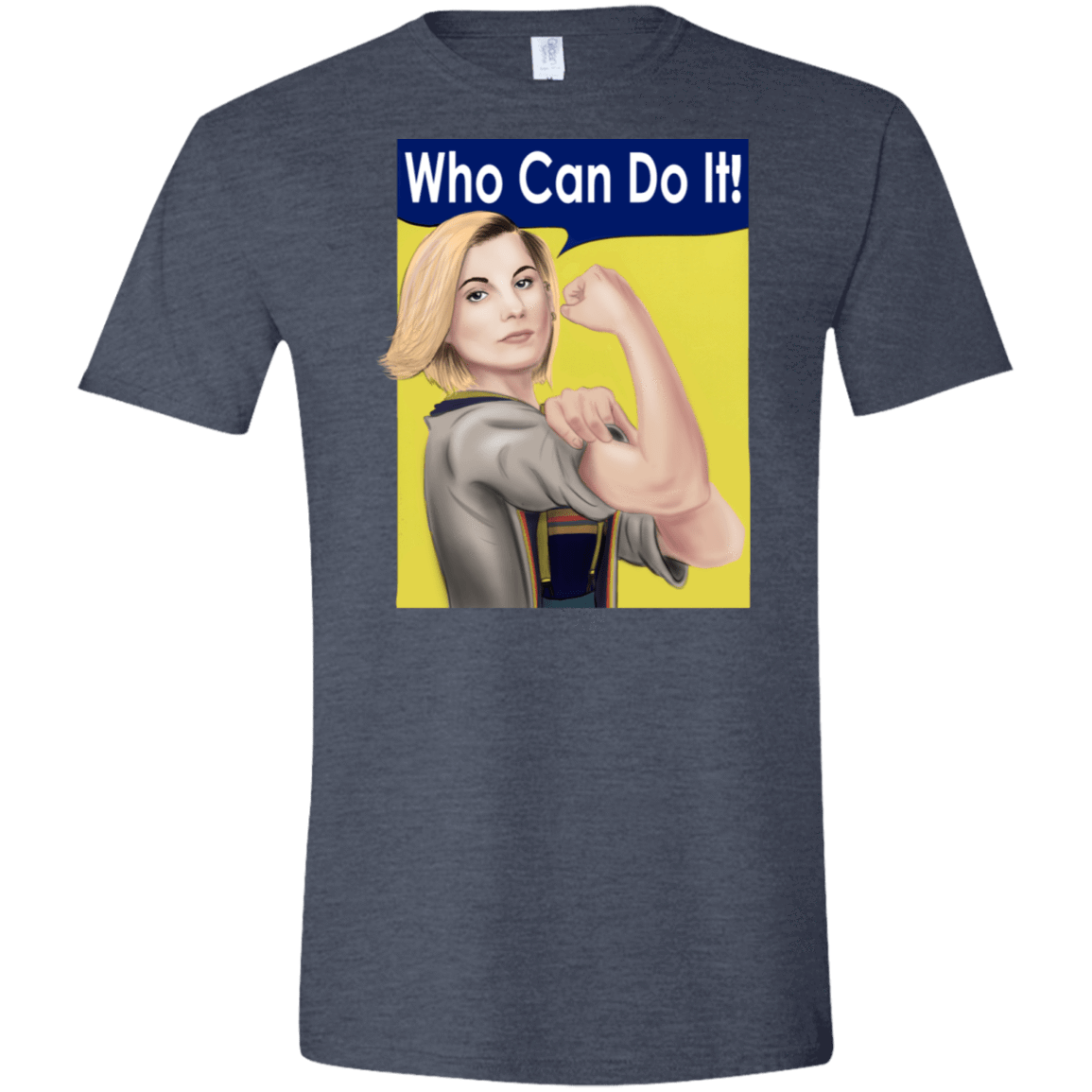 T-Shirts Heather Navy / S Who Can Do It Men's Semi-Fitted Softstyle