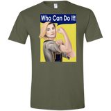 T-Shirts Military Green / S Who Can Do It Men's Semi-Fitted Softstyle