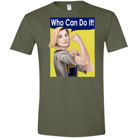 T-Shirts Military Green / S Who Can Do It Men's Semi-Fitted Softstyle