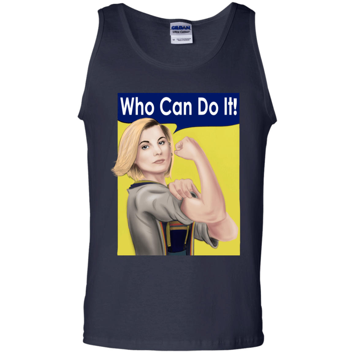 T-Shirts Navy / S Who Can Do It Men's Tank Top