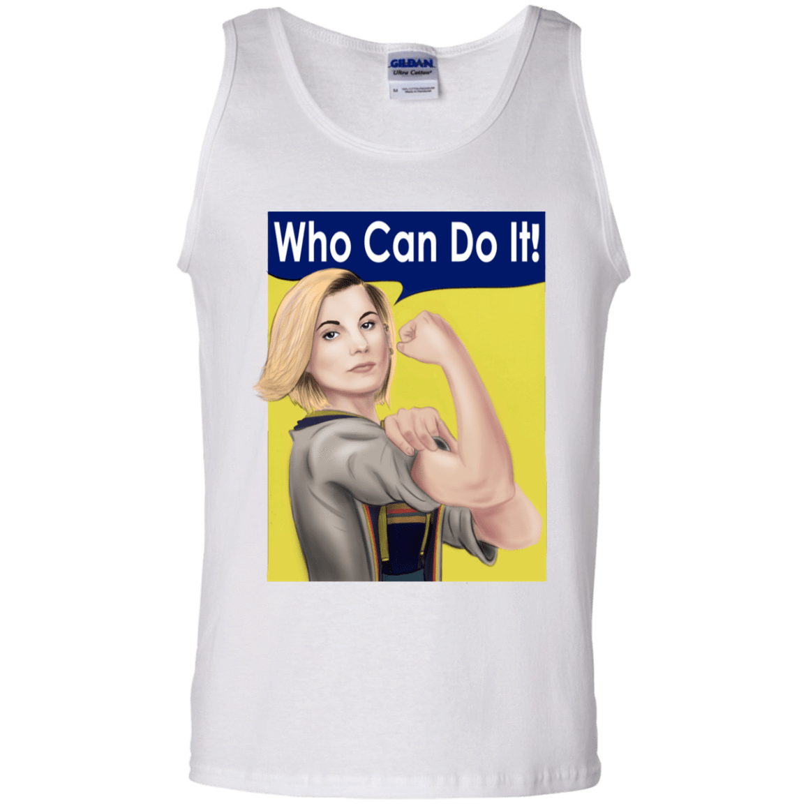 T-Shirts White / S Who Can Do It Men's Tank Top