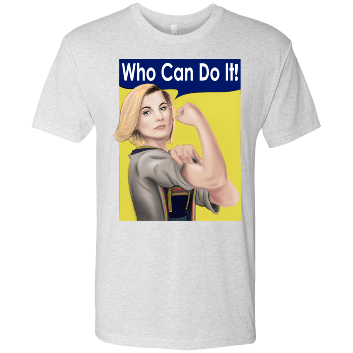 T-Shirts Heather White / S Who Can Do It Men's Triblend T-Shirt