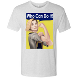 T-Shirts Heather White / S Who Can Do It Men's Triblend T-Shirt