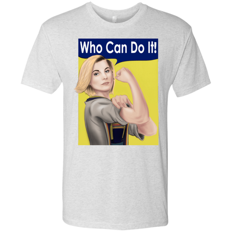 T-Shirts Heather White / S Who Can Do It Men's Triblend T-Shirt