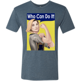 T-Shirts Indigo / S Who Can Do It Men's Triblend T-Shirt