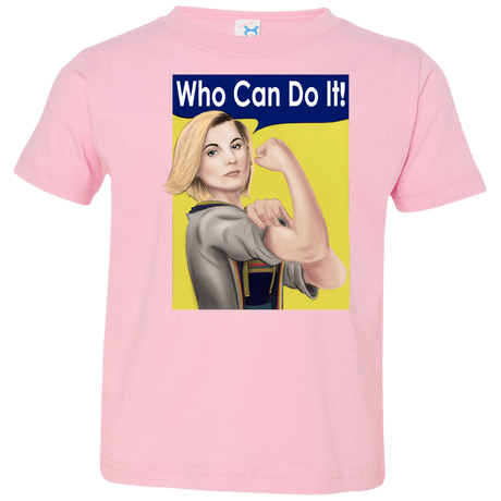 T-Shirts Pink / 2T Who Can Do It Toddler Premium T-Shirt