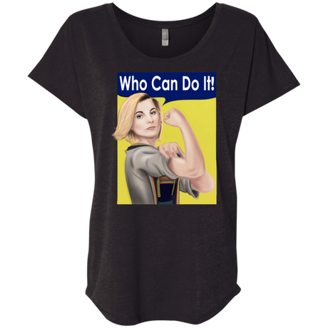 T-Shirts Vintage Black / X-Small Who Can Do It Triblend Dolman Sleeve