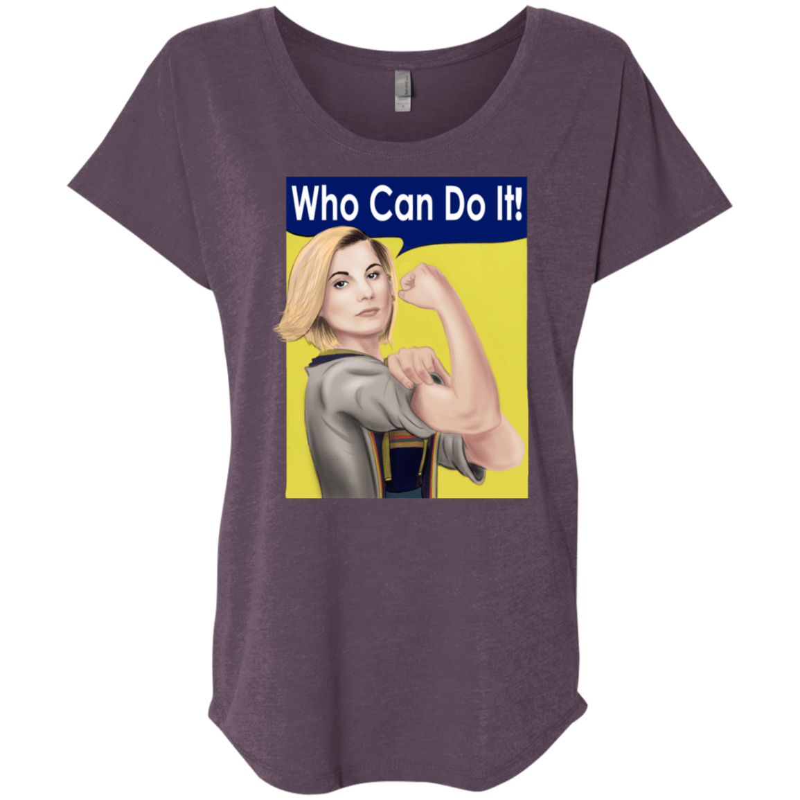 T-Shirts Vintage Purple / X-Small Who Can Do It Triblend Dolman Sleeve