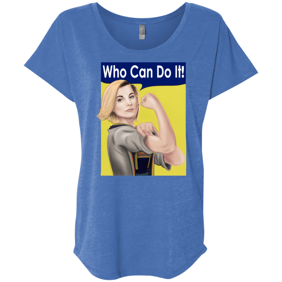 T-Shirts Vintage Royal / X-Small Who Can Do It Triblend Dolman Sleeve