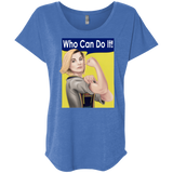 T-Shirts Vintage Royal / X-Small Who Can Do It Triblend Dolman Sleeve
