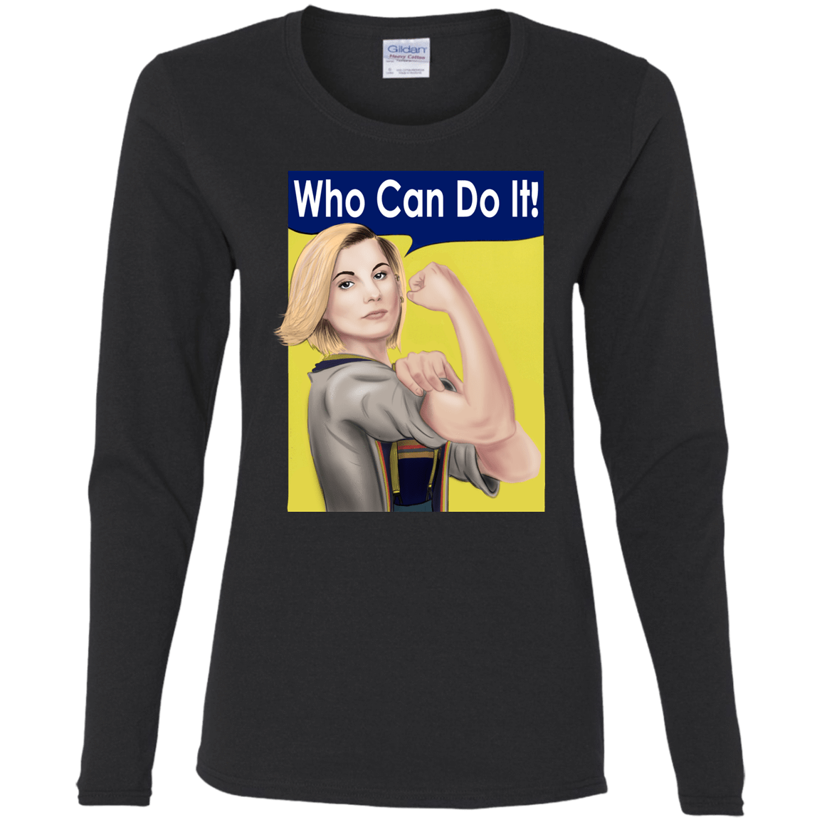 T-Shirts Black / S Who Can Do It Women's Long Sleeve T-Shirt