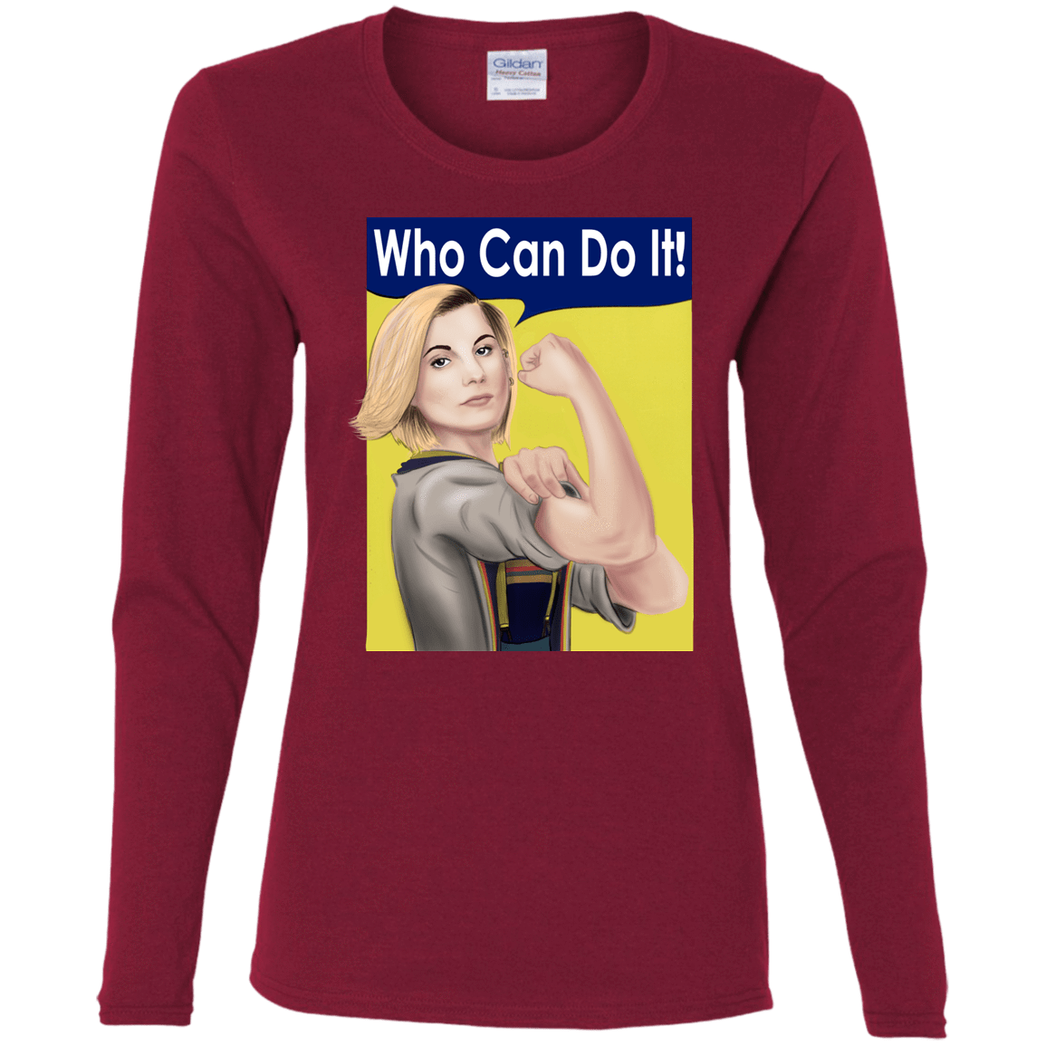 T-Shirts Cardinal / S Who Can Do It Women's Long Sleeve T-Shirt