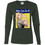 T-Shirts Forest / S Who Can Do It Women's Long Sleeve T-Shirt