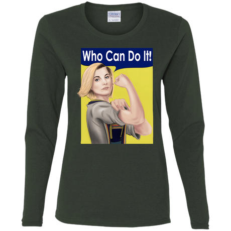 T-Shirts Forest / S Who Can Do It Women's Long Sleeve T-Shirt