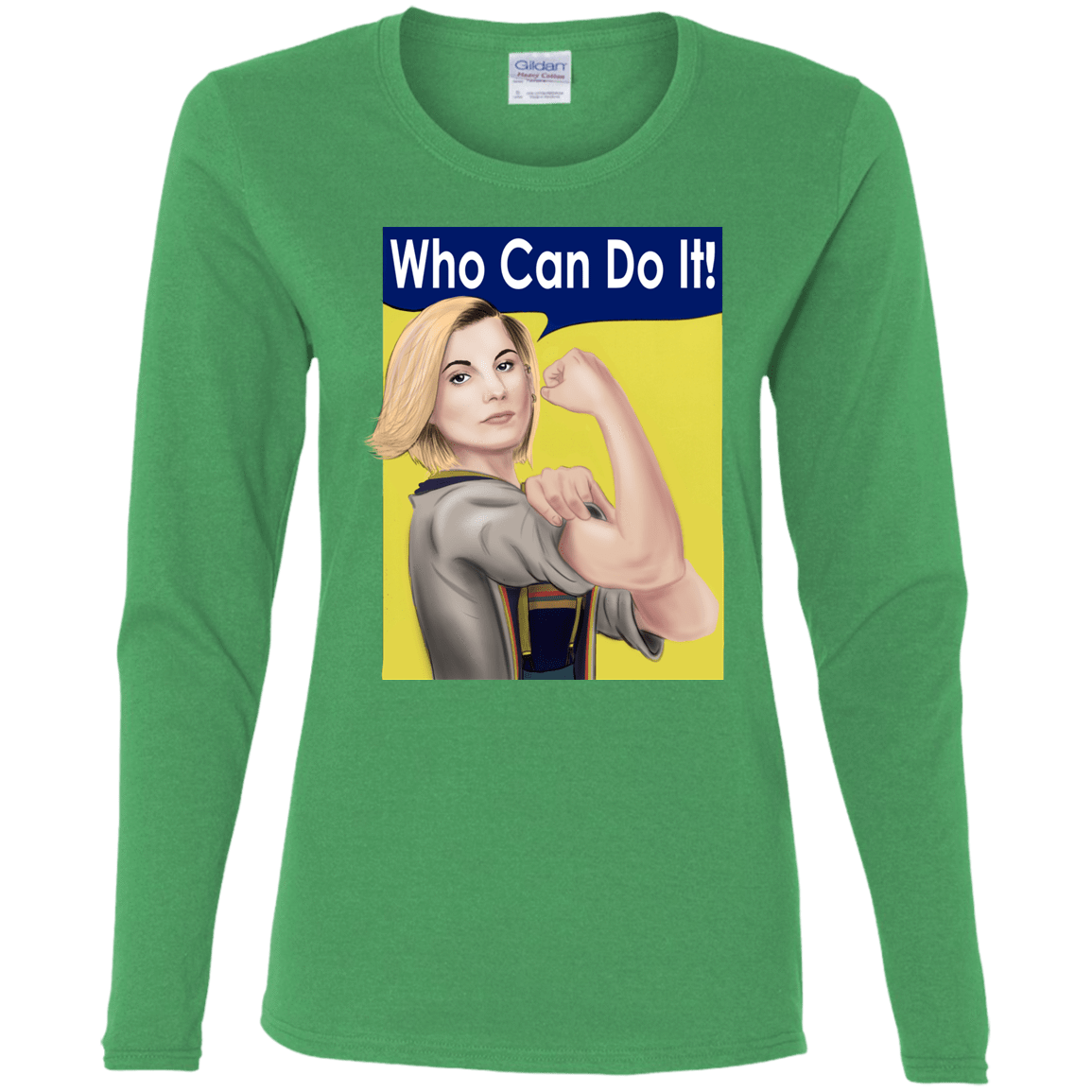 T-Shirts Irish Green / S Who Can Do It Women's Long Sleeve T-Shirt