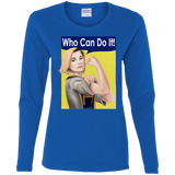 T-Shirts Royal / S Who Can Do It Women's Long Sleeve T-Shirt