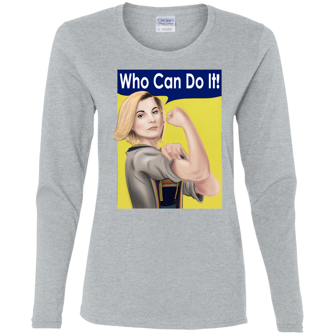 T-Shirts Sport Grey / S Who Can Do It Women's Long Sleeve T-Shirt