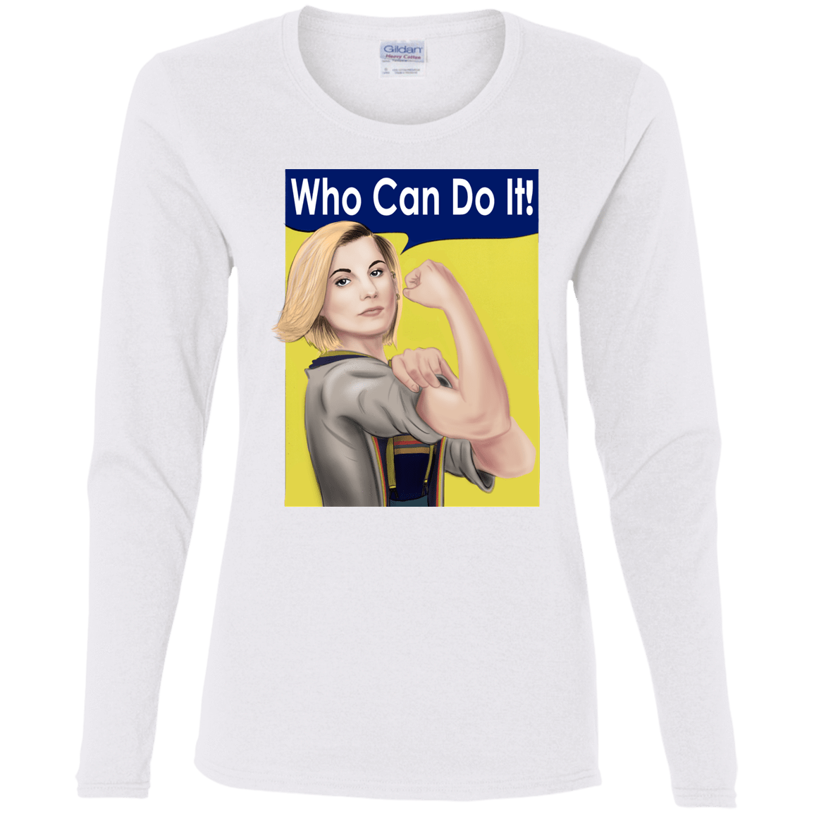 T-Shirts White / S Who Can Do It Women's Long Sleeve T-Shirt