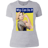T-Shirts Heather Grey / X-Small Who Can Do It Women's Premium T-Shirt