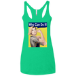 T-Shirts Envy / X-Small Who Can Do It Women's Triblend Racerback Tank