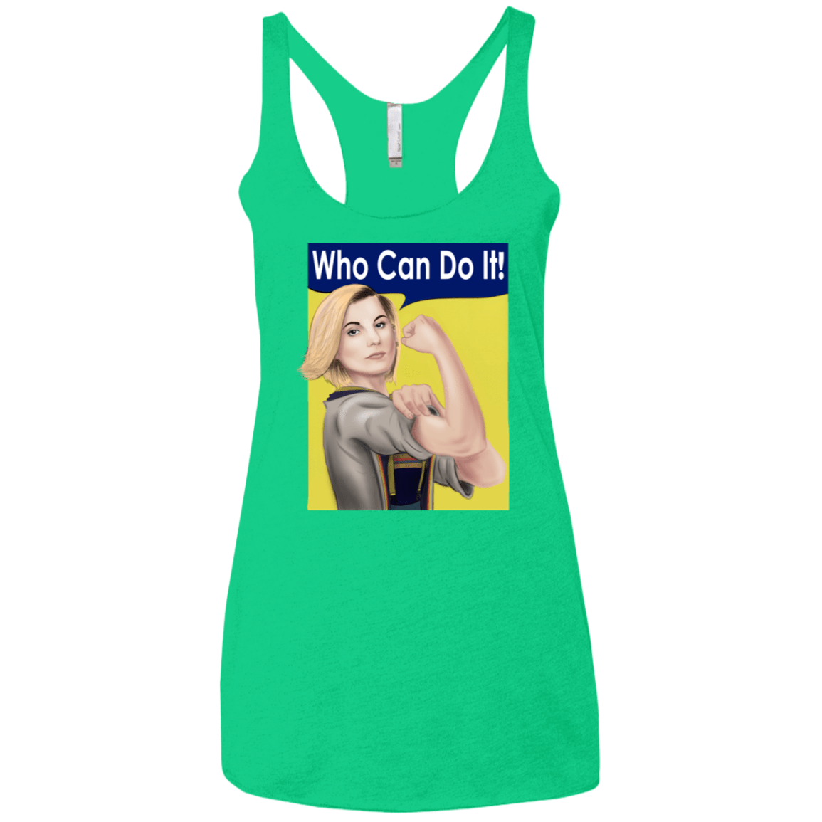 T-Shirts Envy / X-Small Who Can Do It Women's Triblend Racerback Tank