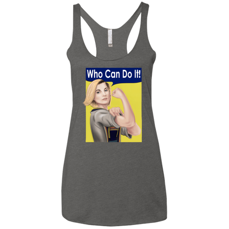 T-Shirts Premium Heather / X-Small Who Can Do It Women's Triblend Racerback Tank