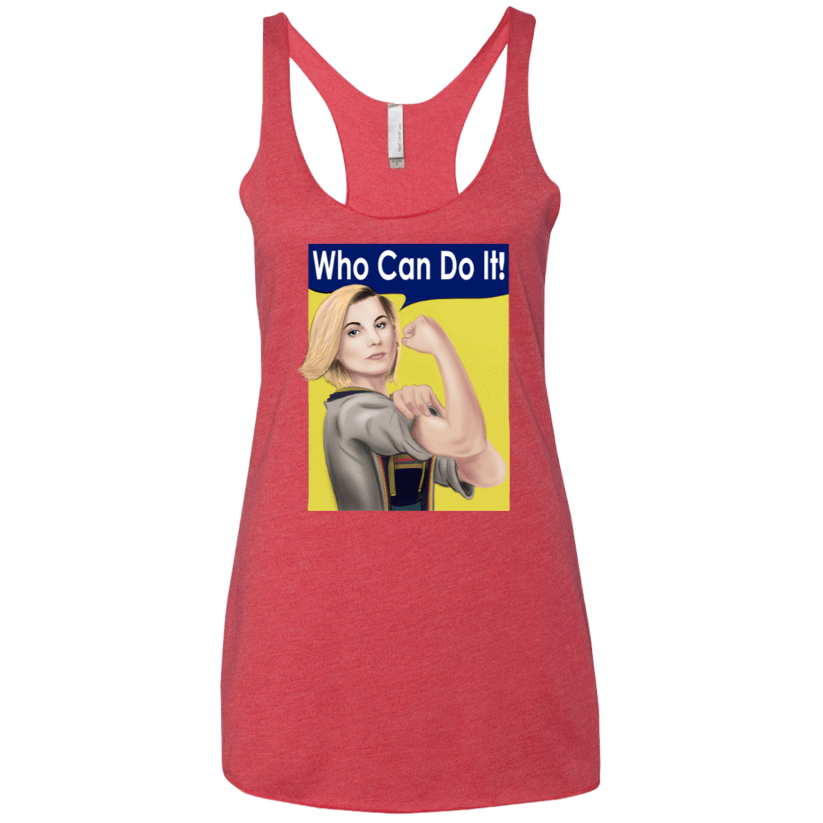T-Shirts Vintage Red / X-Small Who Can Do It Women's Triblend Racerback Tank