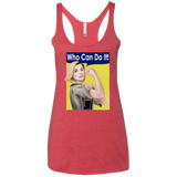 T-Shirts Vintage Red / X-Small Who Can Do It Women's Triblend Racerback Tank