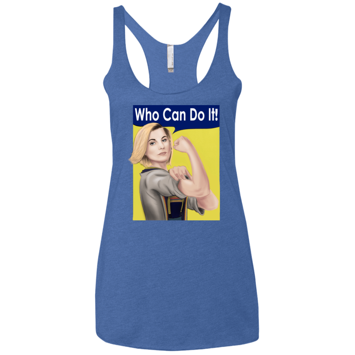 T-Shirts Vintage Royal / X-Small Who Can Do It Women's Triblend Racerback Tank