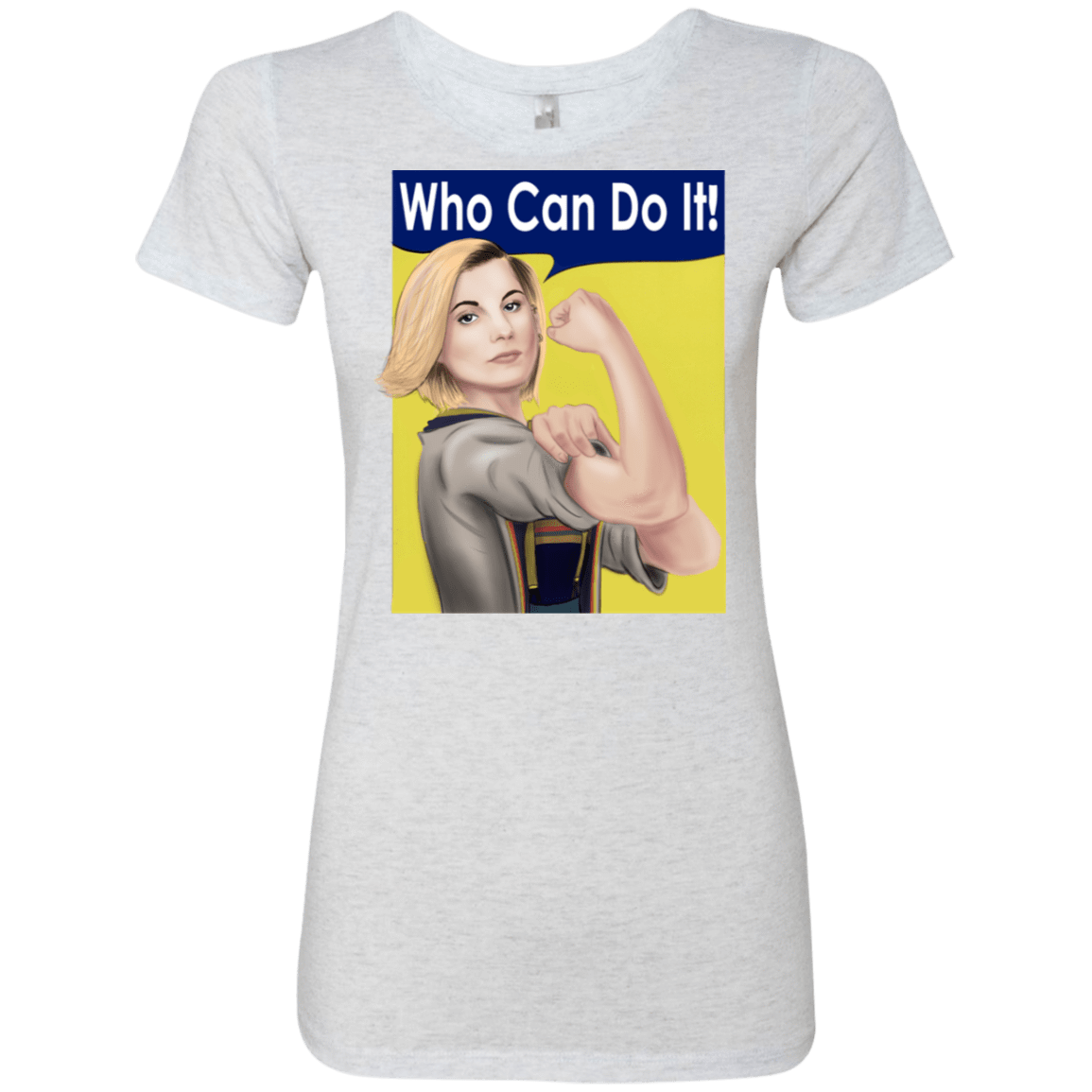 T-Shirts Heather White / S Who Can Do It Women's Triblend T-Shirt