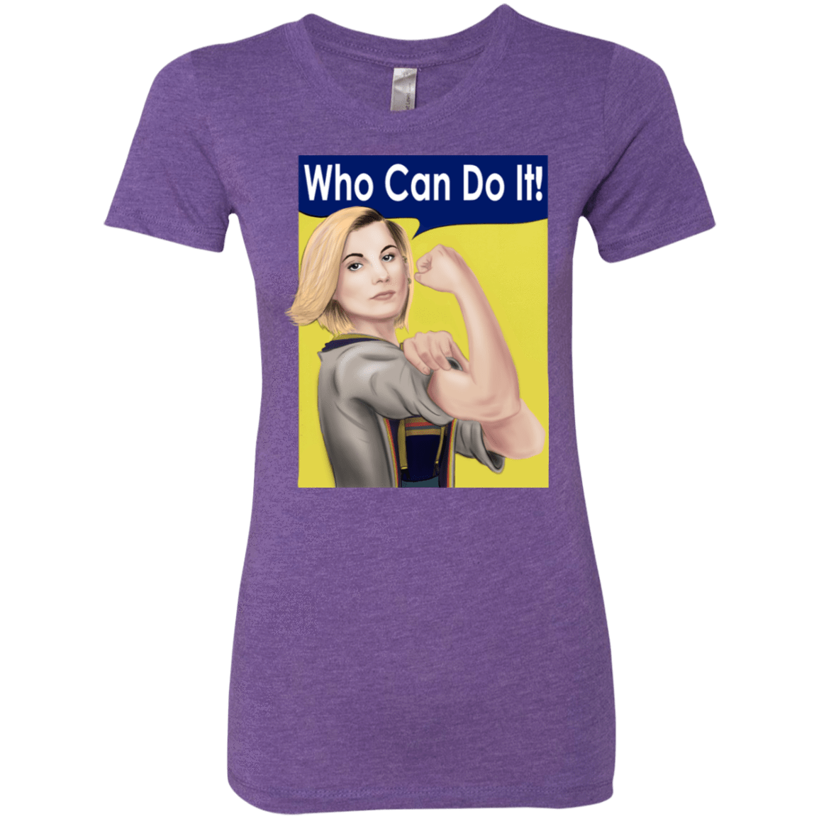 T-Shirts Purple Rush / S Who Can Do It Women's Triblend T-Shirt