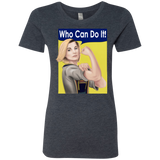T-Shirts Vintage Navy / S Who Can Do It Women's Triblend T-Shirt