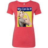 T-Shirts Vintage Red / S Who Can Do It Women's Triblend T-Shirt