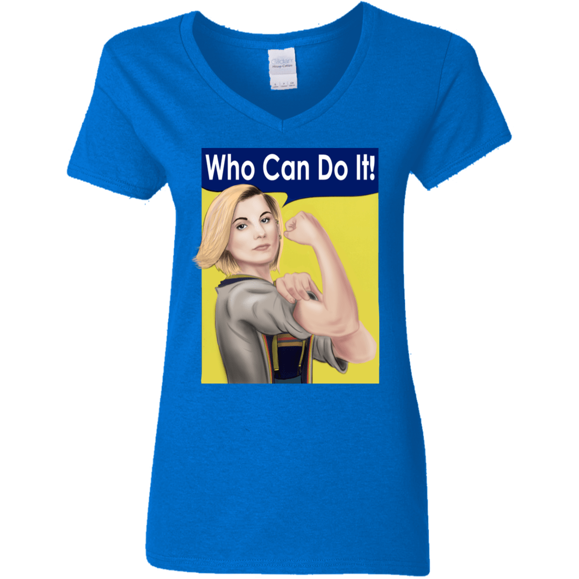 T-Shirts Royal / S Who Can Do It Women's V-Neck T-Shirt