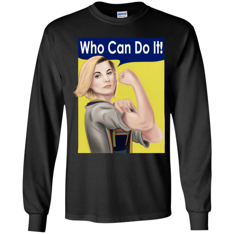 T-Shirts Black / YS Who Can Do It Youth Long Sleeve T-Shirt