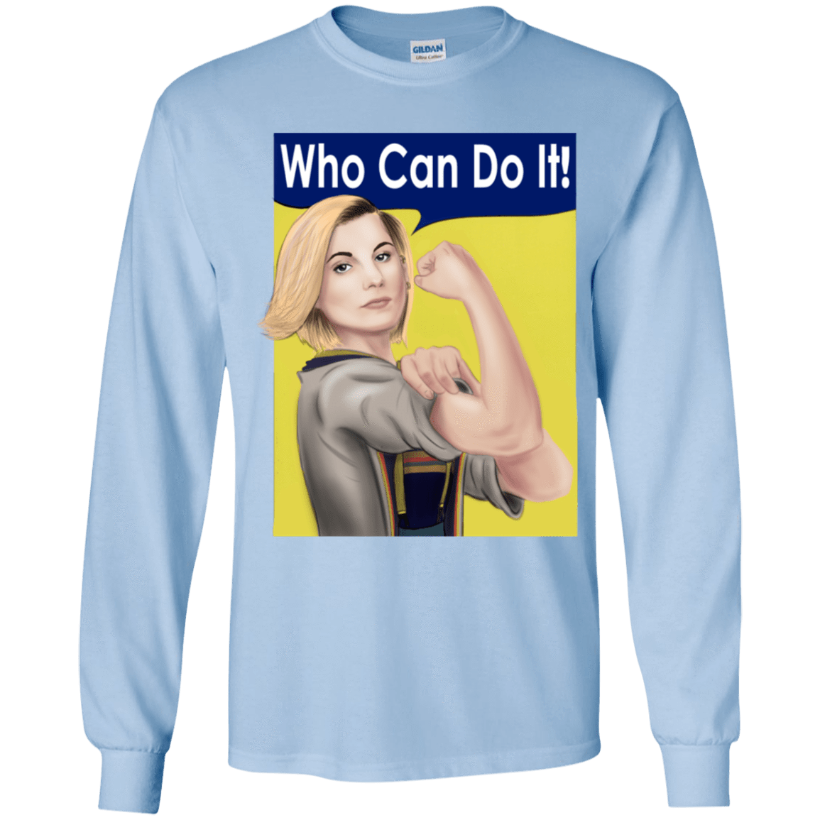 T-Shirts Light Blue / YS Who Can Do It Youth Long Sleeve T-Shirt