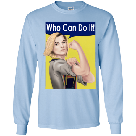 T-Shirts Light Blue / YS Who Can Do It Youth Long Sleeve T-Shirt