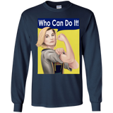 T-Shirts Navy / YS Who Can Do It Youth Long Sleeve T-Shirt