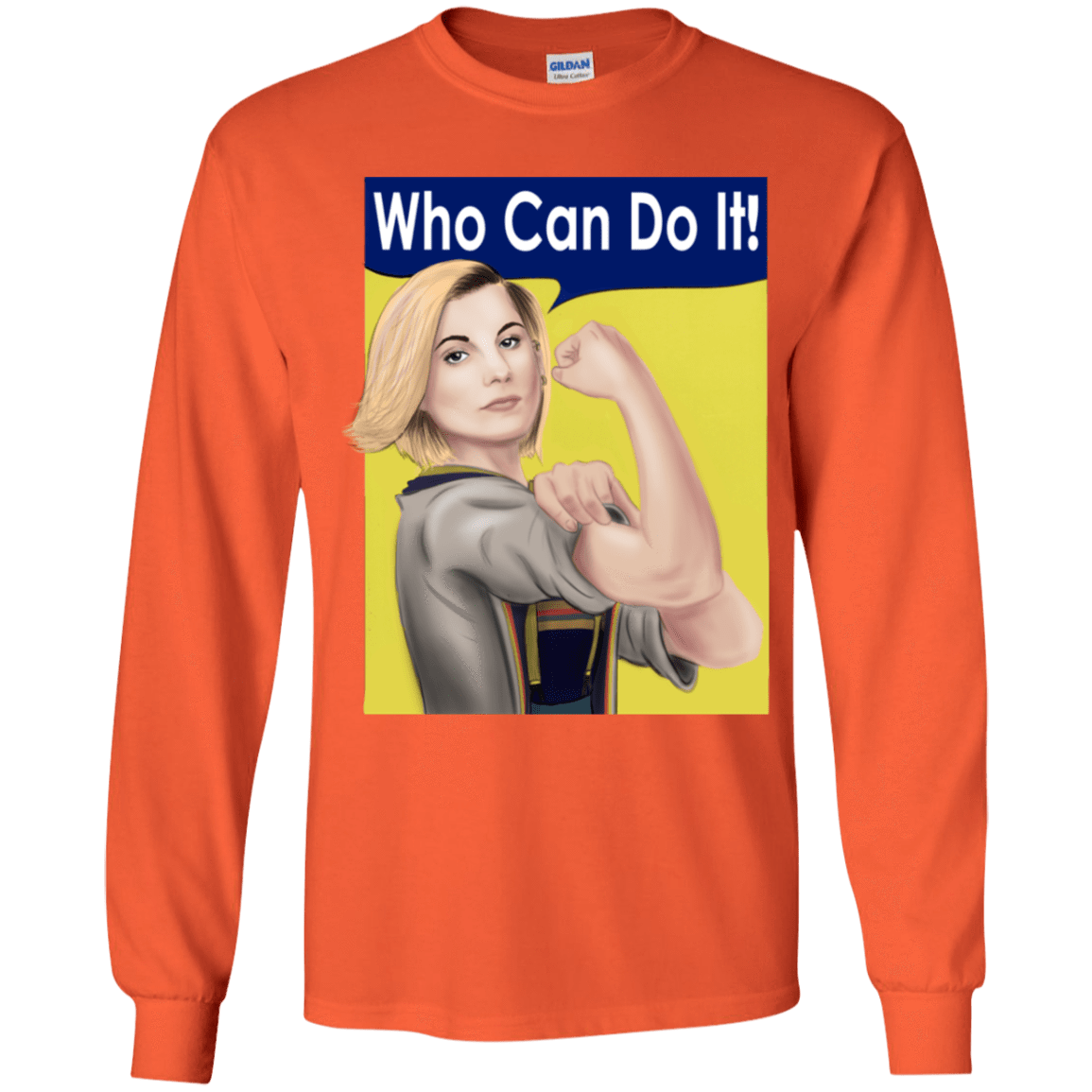 T-Shirts Orange / YS Who Can Do It Youth Long Sleeve T-Shirt