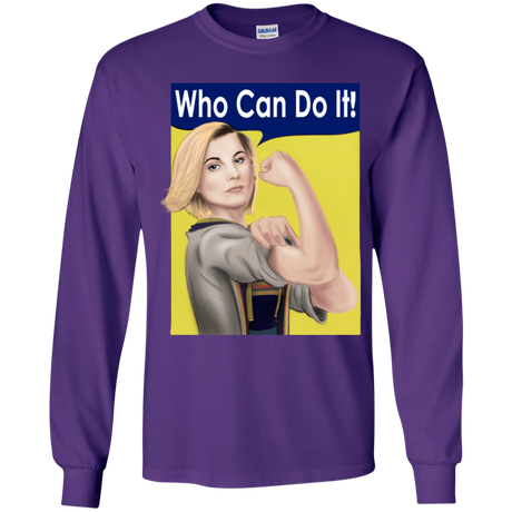 T-Shirts Purple / YS Who Can Do It Youth Long Sleeve T-Shirt