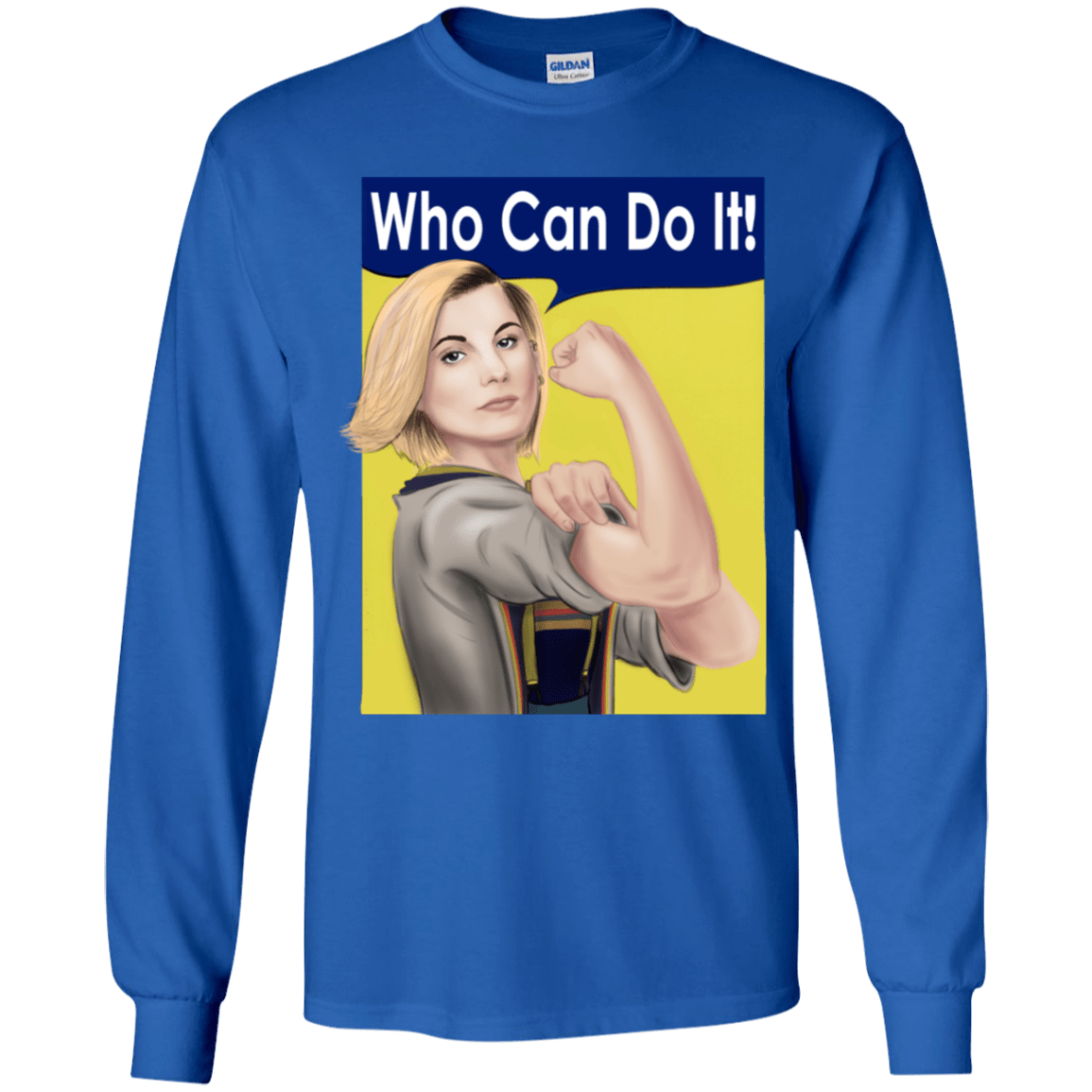 T-Shirts Royal / YS Who Can Do It Youth Long Sleeve T-Shirt