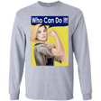 T-Shirts Sport Grey / YS Who Can Do It Youth Long Sleeve T-Shirt