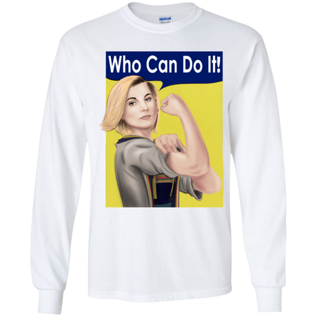 T-Shirts White / YS Who Can Do It Youth Long Sleeve T-Shirt