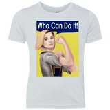 T-Shirts Heather White / YXS Who Can Do It Youth Triblend T-Shirt
