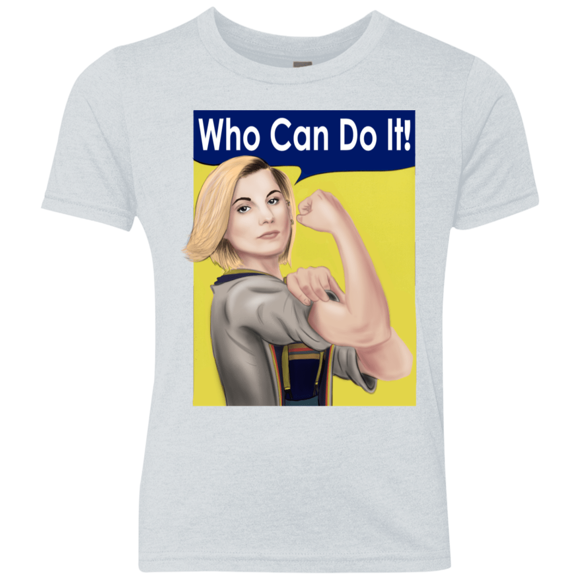 T-Shirts Heather White / YXS Who Can Do It Youth Triblend T-Shirt